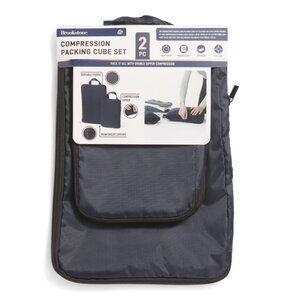 BROOKSTONE Blue 2pc Compression Cube Set